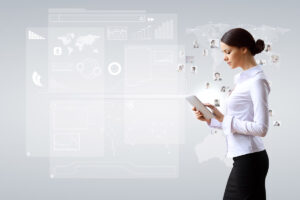 Chica joven buscando empleo